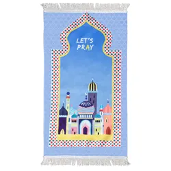 Kids Prayer Mat Islamic Soft Muslim Prayer Rug Islam Eid Gift tapis de priere