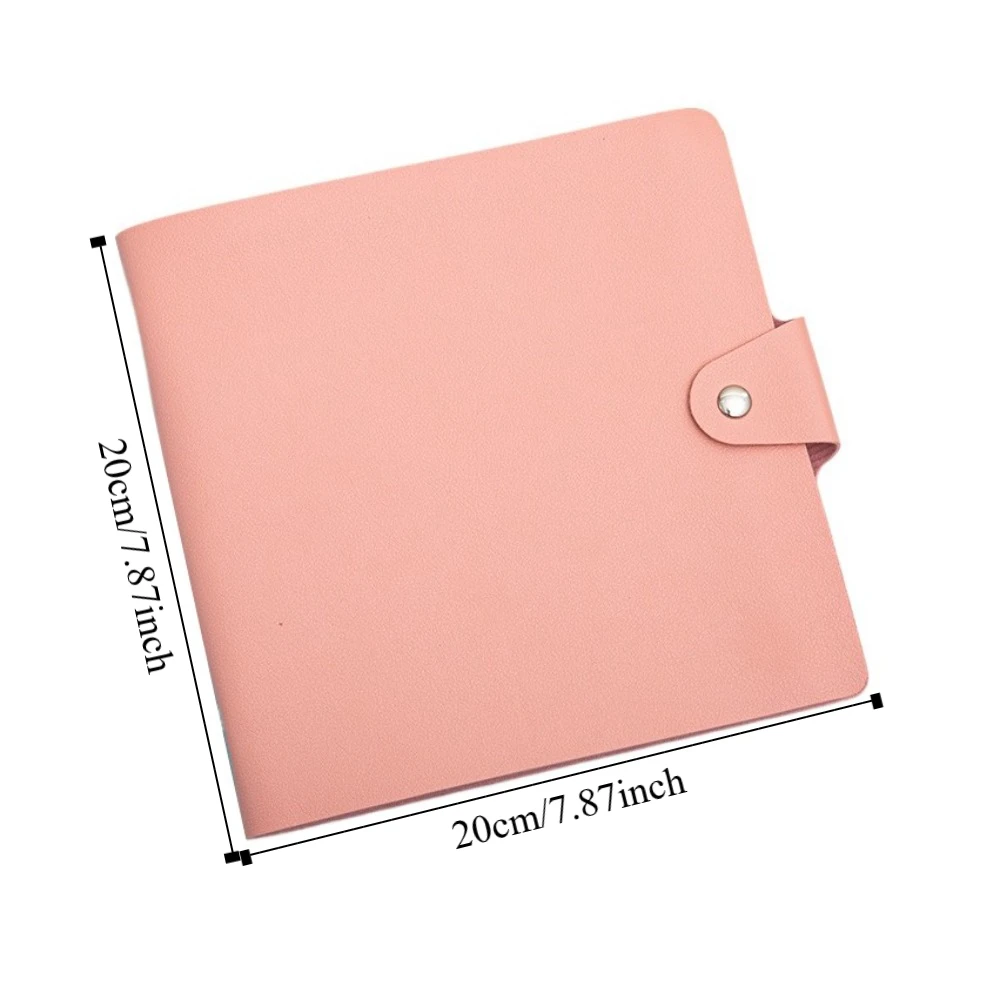 PU Leather Money Savings Binder Waterproof Portable Envelop Savings Challenges Book Handbook Refillable Savings Notebook