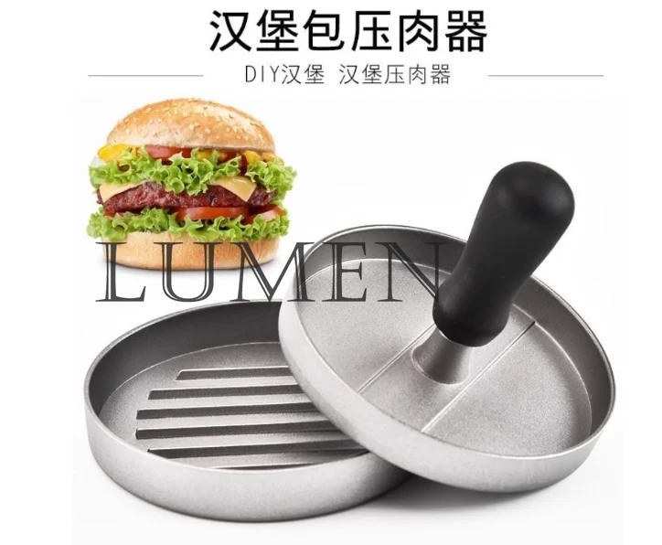 مطبخ منزلي همبرغر لحم الصحافة دليل غير لاصق همبرغر لحم كعكة الصحافة قالب كعكة الإفطار الصحافة