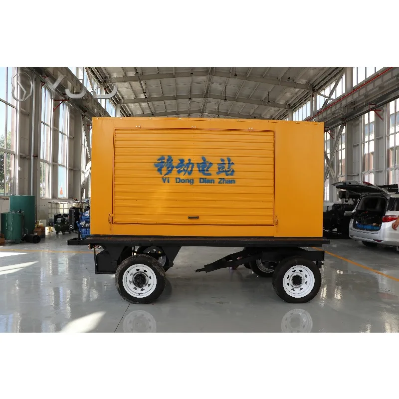 22kW 27kVA Diesel Generator Mobile Trailer Type with for Engine Remote Control ATS 12V DC 400V 1500rpm for Small Power Needs