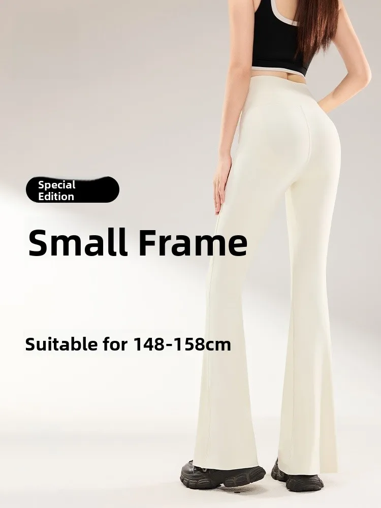 

High-Waist Fce Lined Yoga Pants Women's Spor Nine-Piece Base Layer Trousers Casual Nylon Spandex plus Size Bot