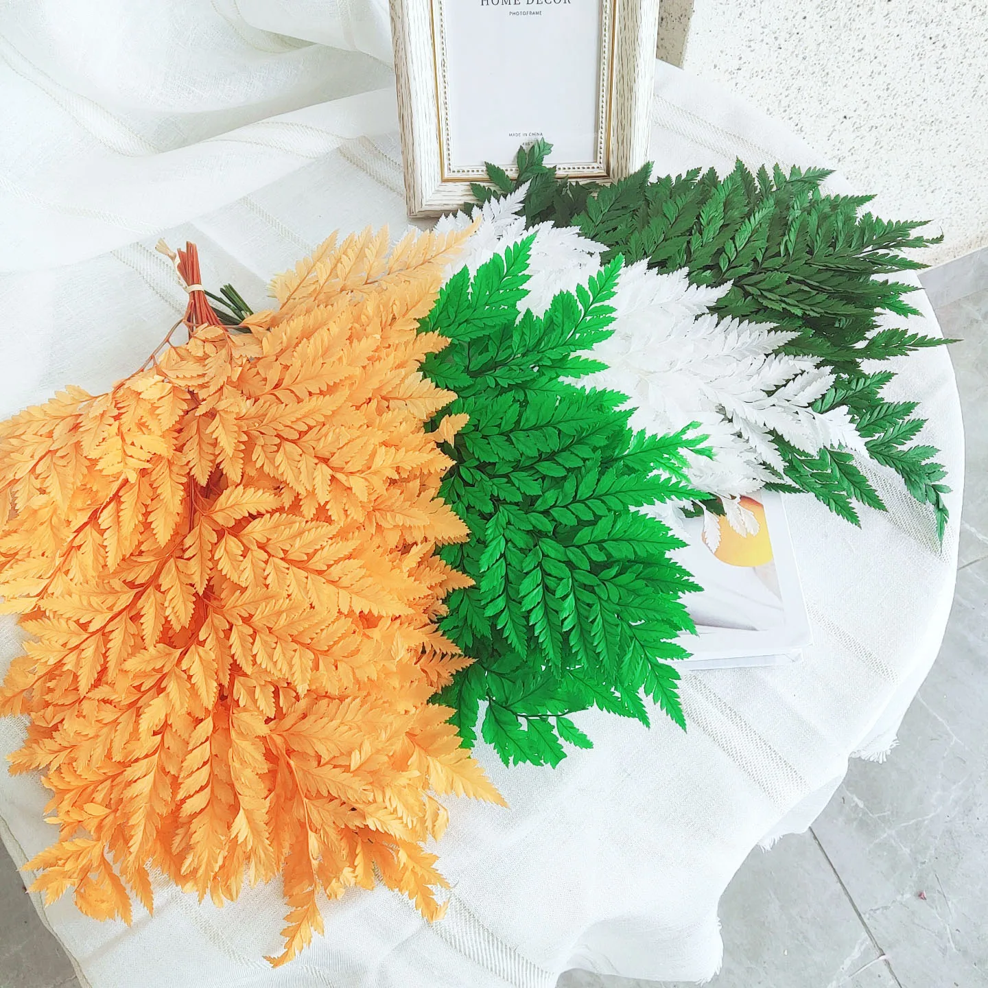 

10pcs Natural Preserved Dried Flowers Fern Leaves for Wedding Decoration Party Home Decor Accessories DIY Plants Material Leaf