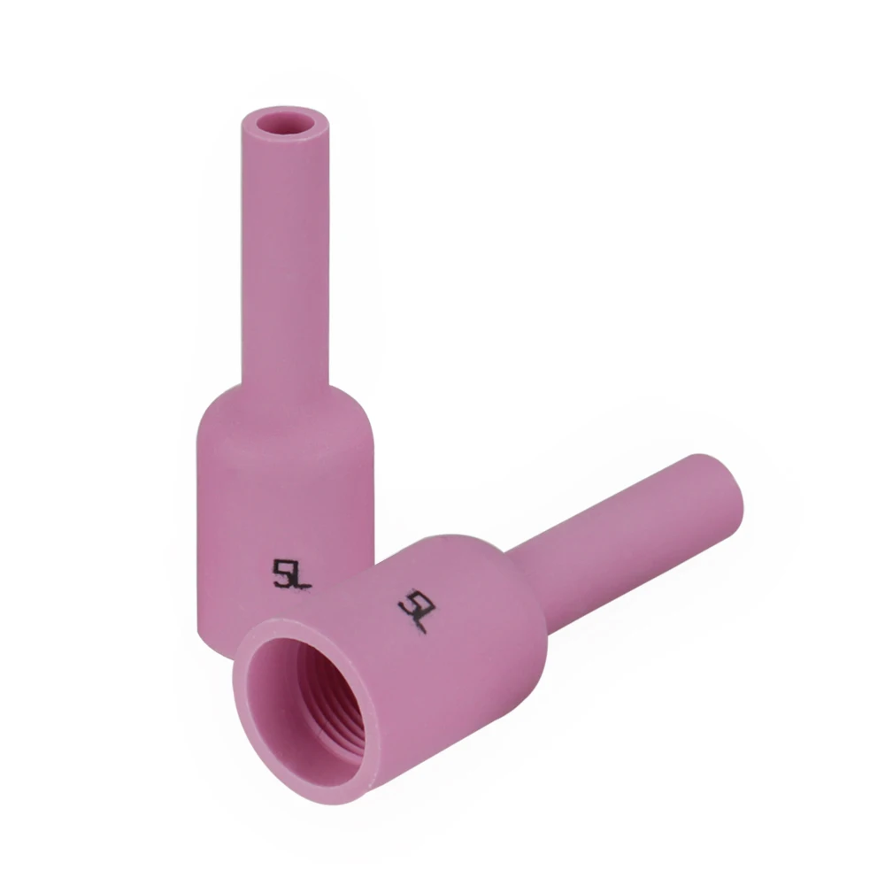 Boquillas de alúmina para soplete de soldadura TIG WP17 18 26, accesorios consumibles, 76mm, caja de 10 piezas, 54N14L, 54N15L, 54N16L, 54N17L