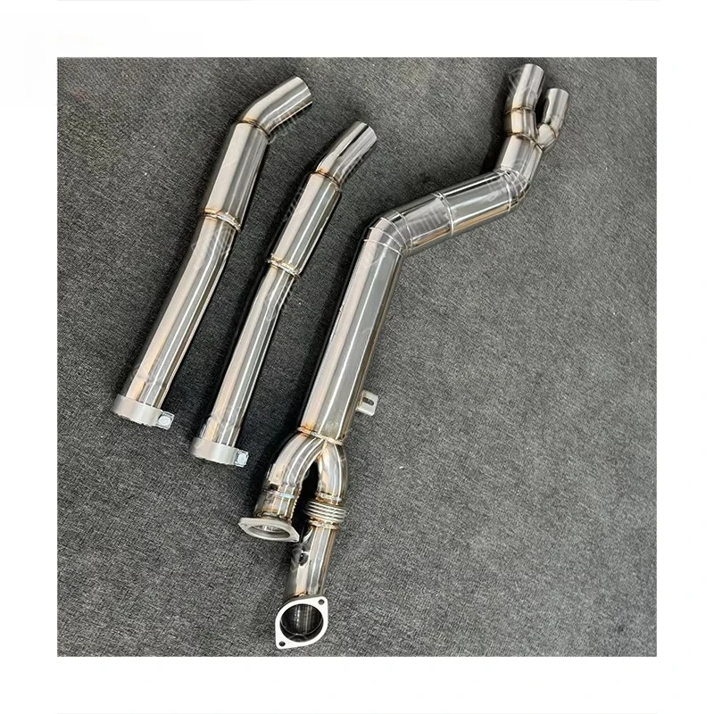 Performance 304 Stainless Steel 4 Inch/101mm Single Middle Pipe for  G8X G80 M3/G82 M4 Exhaust Resonators Professional