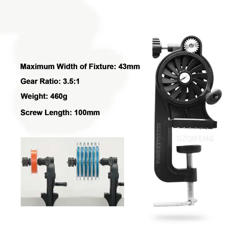 ラインフィッシング用のコンパクトな格納式スピニングワインダー,双方向で調整可能なツール