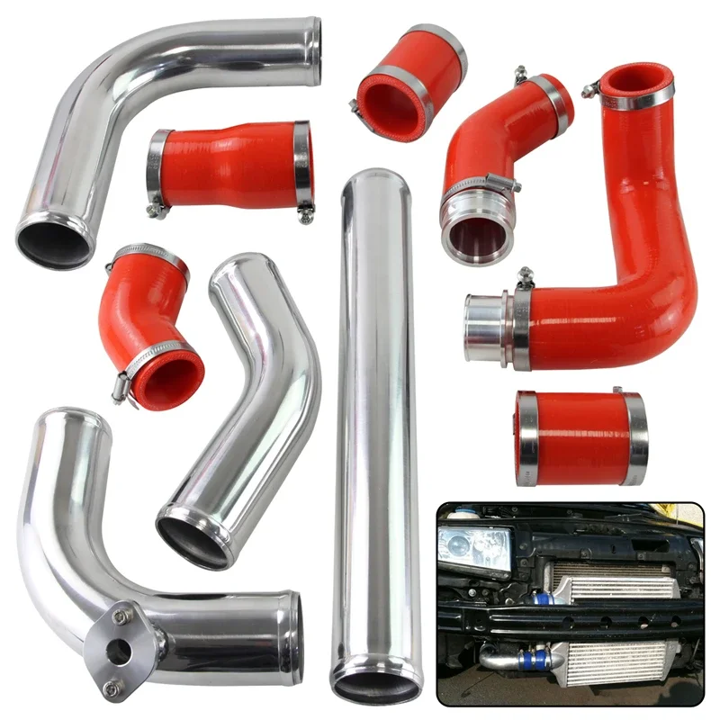 Uprated Front Mounted Intercooler Piping Hose Kit For Seat Ibiza Mk4 Fabia VRS PD130 VW Polo GTI 02-08 Black/Blue/Red