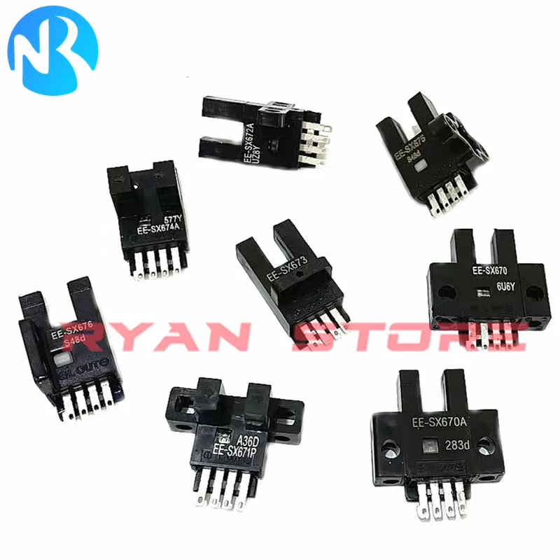 5PCS Photoelectric Switch Sensor EE-SX670 671 672 673 674 EE SX670A 671A 672A  671P 672P 673P 674P EE-SX670R 671R  673R  PNP NPN