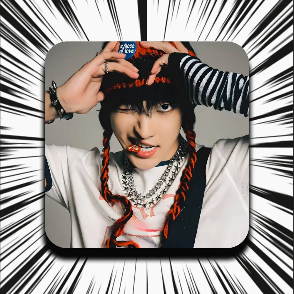 

For A-ATEEZ K-Kim Hong Joong Refrigerator Magnets Cute Cartoon Magnetic Personality Decorations Creative Gifts