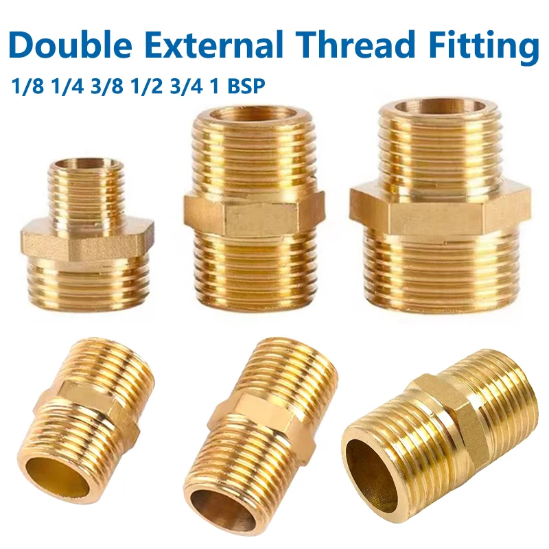 

1/8 1/4 3/8 1/2 3/4 1 BSP Brass Pipe Quick Coupler Adapter Adapter Fitting Reducing Hexagon Bush Bushing