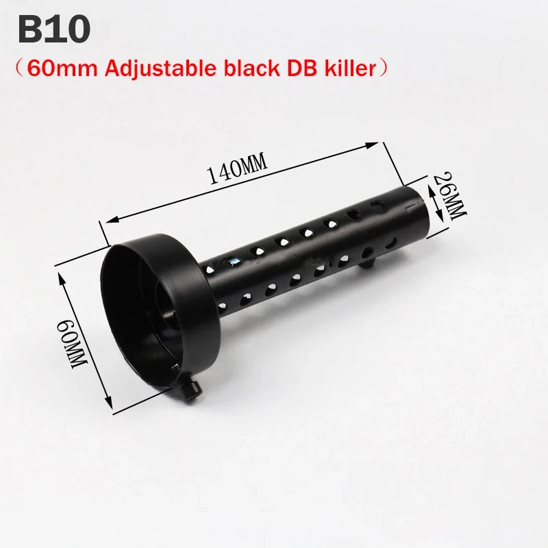 Universele Motorfiets 35mm 42mm 45mm 48mm 60mm DB Killer Uitlaat Kan Uitlaat Insert Baffle DB Killer Silencer Rvs