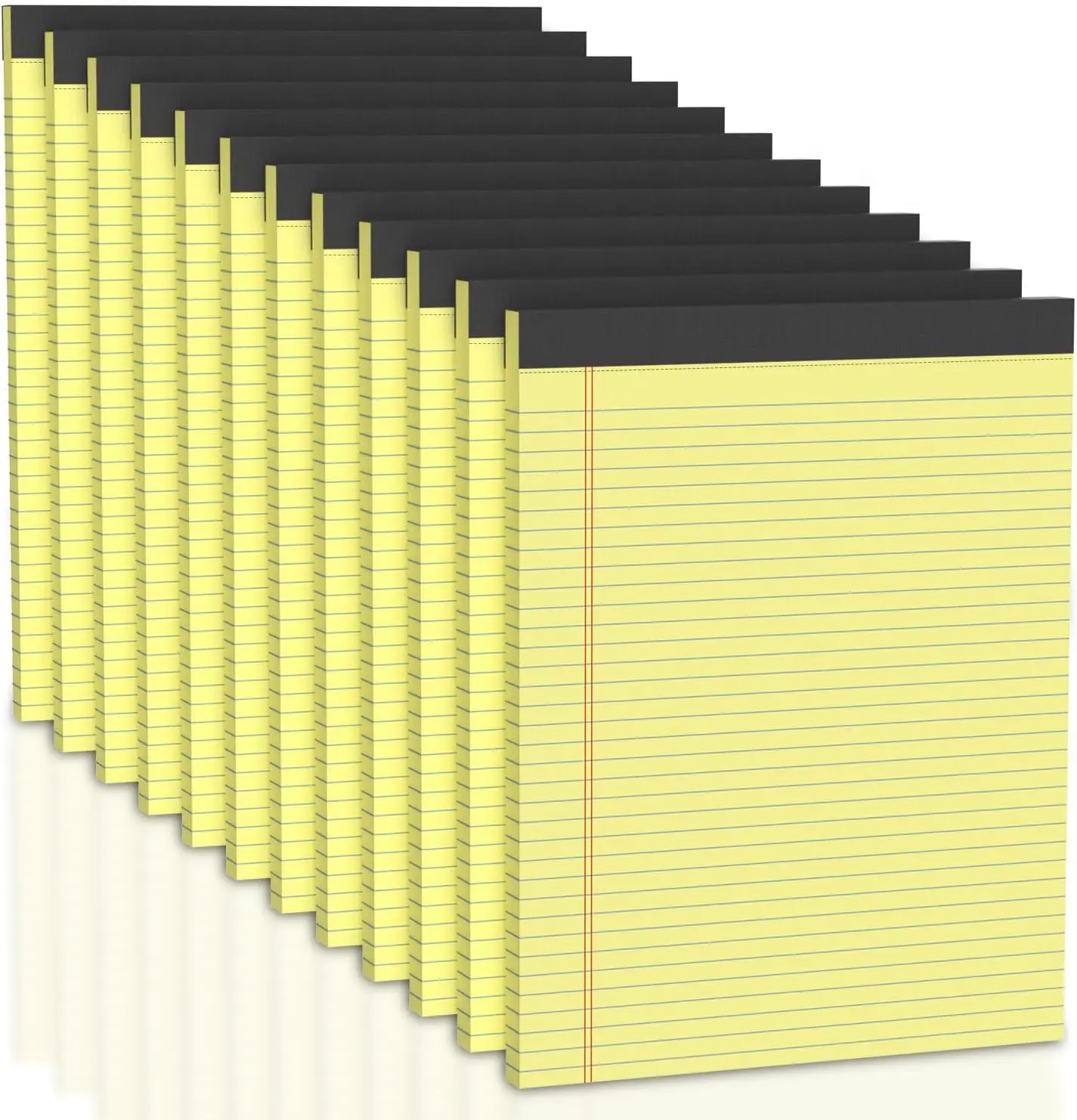 

Legal Pads 8.5x11 Narrow Ruled 12 Pack Yellow Note Pads with Perforated Paper 30 Sheets Each for Office School
