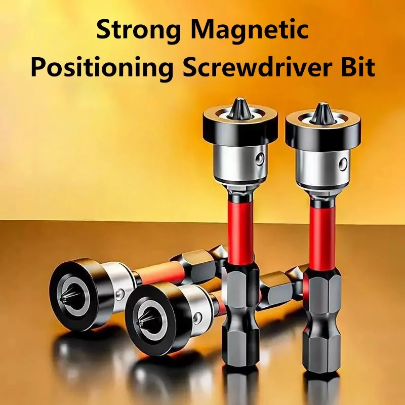 Magnetic Positioning Screwdriver Bits S2 Drywall Screw for Plasterboard Gypsum Board Locating Bit Batch Head Drilling Tools