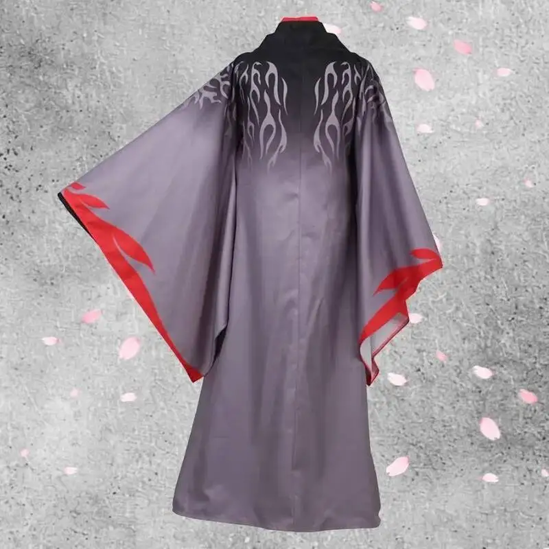 Anime Mo Dao Zu Shi Wei Wuxian Cosplay Costume Ancient Hanfu Long Robe Suit Wig for Women Men Halloween Carnival Party Outfit view 3
