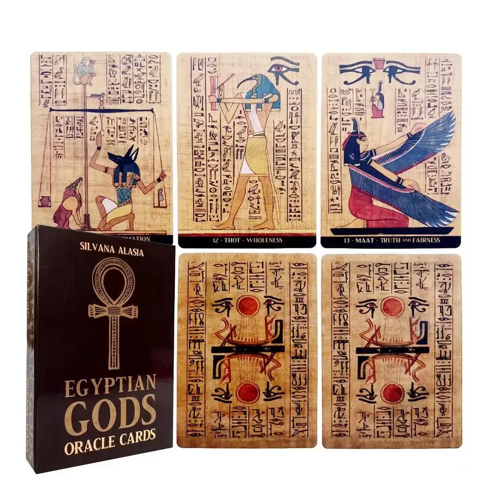 Egyptian Gods Oracle Cards Table Game Fate Card Fortune Telling Game Tarot Prophecy Divination Deck Family Party Board Game