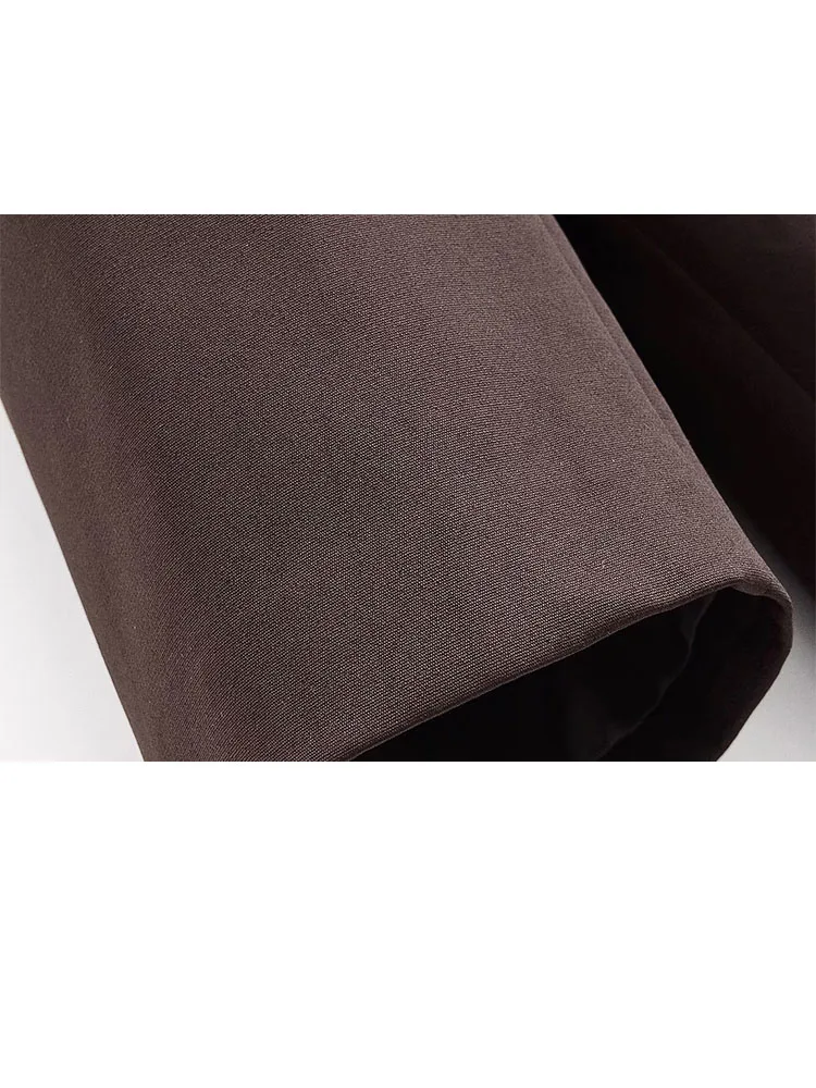 HH femme printemps revers manches longues poche décoration Double boutonnage rétro Blazer + Culottes femme rue mode deux pièces ensemble