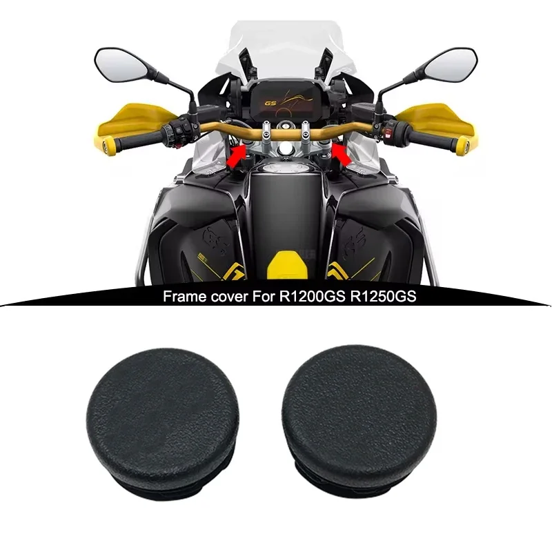 

2PCS Frame Hole Cover Caps Plug Decor For BMW R1200GS R1250GS LC ADV R1200 GS R 1250GS Adventure 2014-2022 2021 Frame Cap Set