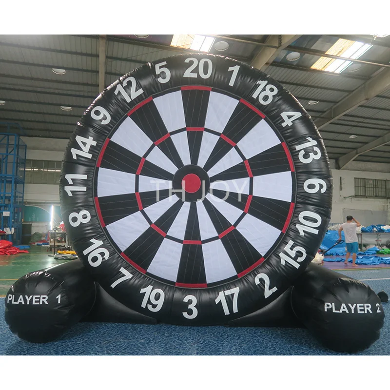 outdoor activities 4m-13ft high giant inflatable dart boards pvc comercial football soccer FOOTDART sport games for kids and