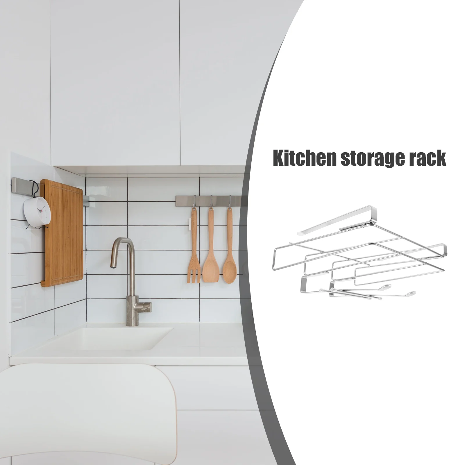 

1pc Pot Lid Cutting Board Storage Rack under Sink Organizer Kitchen Utensils Holder chopping board cabinet storage shelf