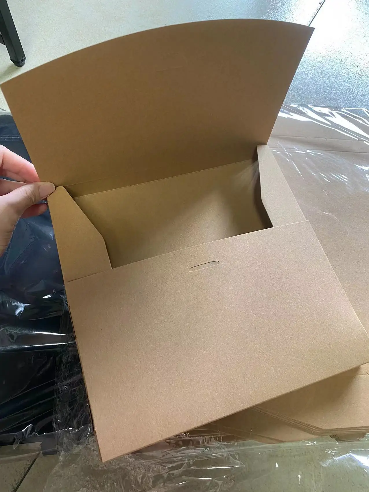 10Pcs Blank Kraft Paper Envelope Packaging Box For T-shirt Box Clothing Express Box Gift Packing Cardboard Box