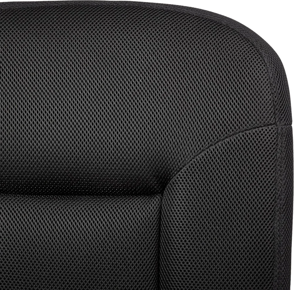 Ergonomic Office Chair with Adjustable Height, 360 Swivel & Fabric Upholstery in Black for Comfortable Workspace