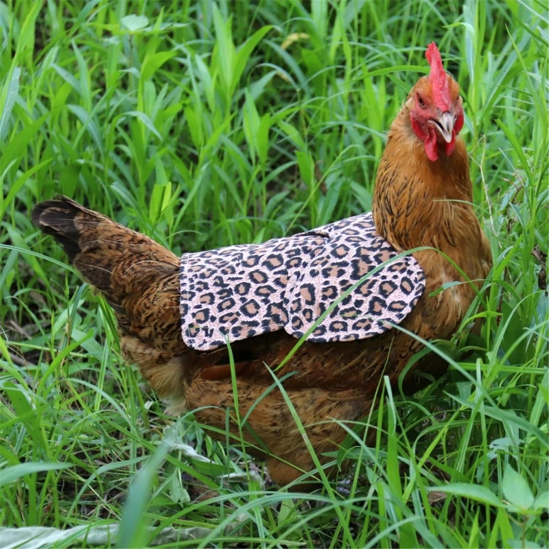 Chicken Saddle Hen Apron Feather Fixer Wing Back Protector for Poultry Protect Back and Wing Quilted Lining Dropshipping