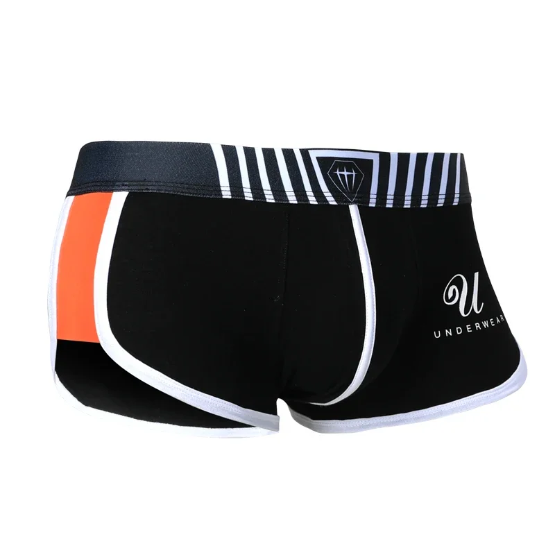 

Underwear men's cotton boxers youth trend personality boys comfortable breathable men's four corners summer thin shorts