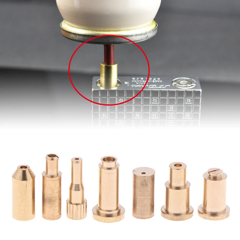 1Pc Reusable Brass Nozzle Head Refill Butane Gas Adapter Inflatable Copper Head For Various Lighter Brands Filling
