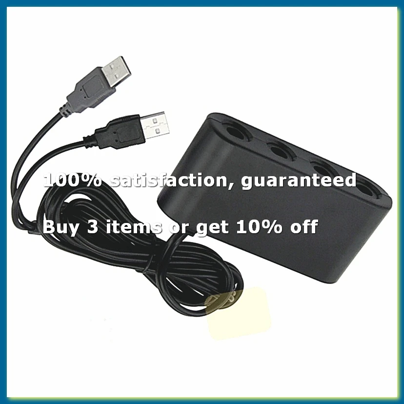 3 in 1 Controller Adapter for GameCubes Controller 4 Port Adapter for to U Switch USB Converter Support Turbo-A32R