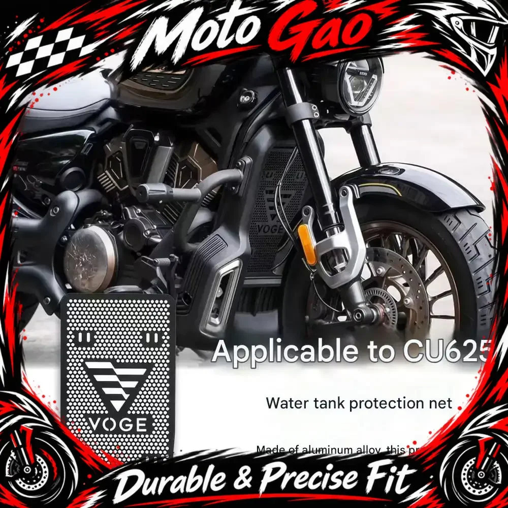【Precise Fit】Motorcycle Radiator Grille Dust and Sand Protector Retro Radiator Decorative Mesh Accessories for VOGE CU625