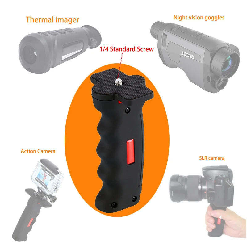 Action Camera Night Vision Thermal Imager Hand Grip Ergonomic Pistol Handle Sport Camcorder Stabilizer Holder For SLR Smartphone