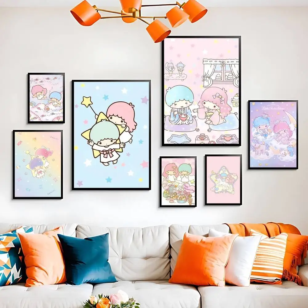 G-Gemini Twin Stars, высококачественный постер с принтом, водостойкие настенные художественные постеры с фильмами для гостиной, спальни, ретро-декор комнаты, подарок