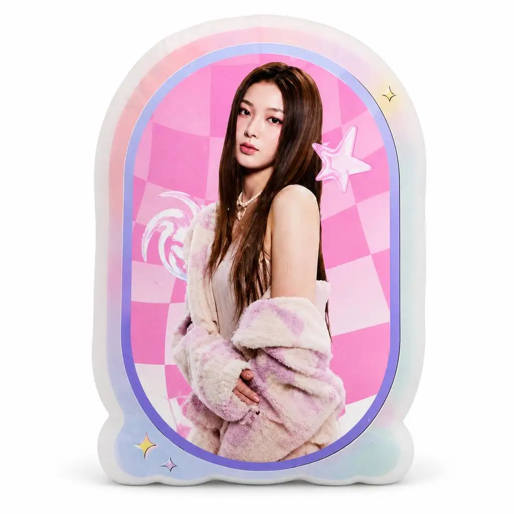Katseye Kpop Girl Group Pop Music Fan Plush Pillow Cushion Irregular Stuffed Throw Pillow Home Decor Gift Sofa Bed Couch