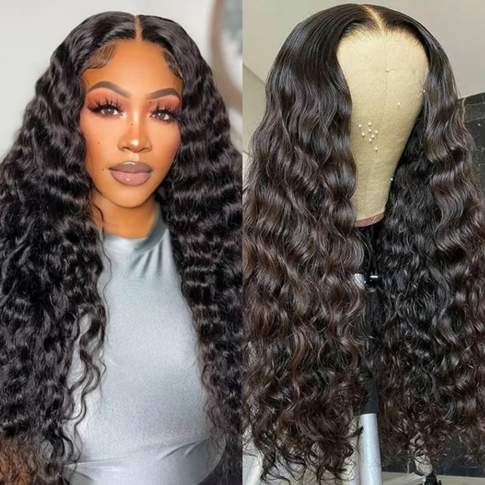 

Deep Wave Lace Front Wigs For Women 13x4 Deep Curly Lace Frontal Wig Pre Plucked 4x4 Lace Front Wigs Glueless Wigs Human Hair
