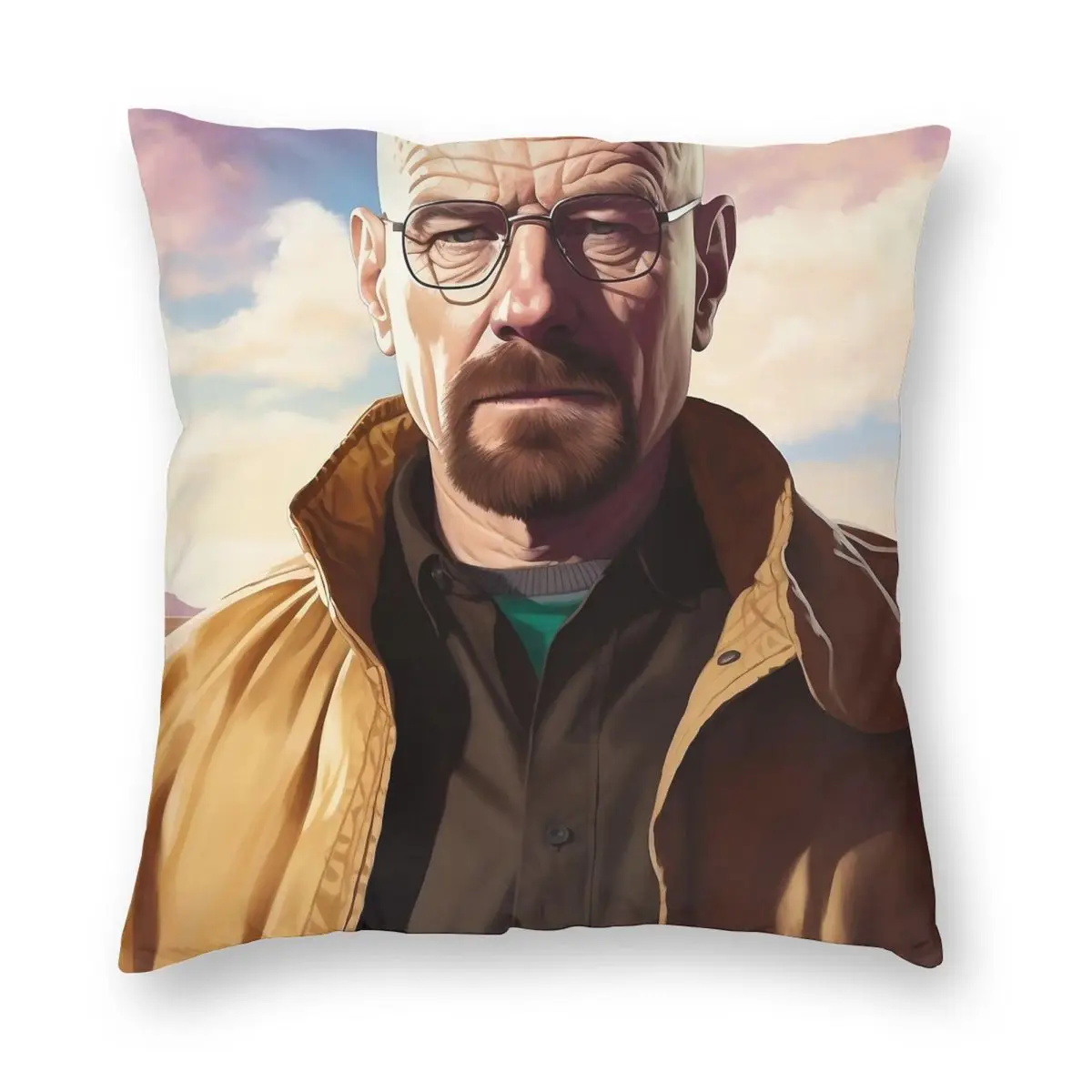 Walter White Pillowcase Double-sided Printing Cushion Cover Decorative Breaking Bad Throw Pillow Case Cover Home Zipper 18''