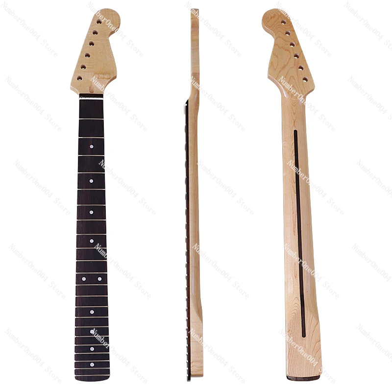 For 6-string Rose Wood, Electric Guitar Neck with Maple Bright 22 Pins Handle Modified DIY Electric Guitar InstrumentAccessories