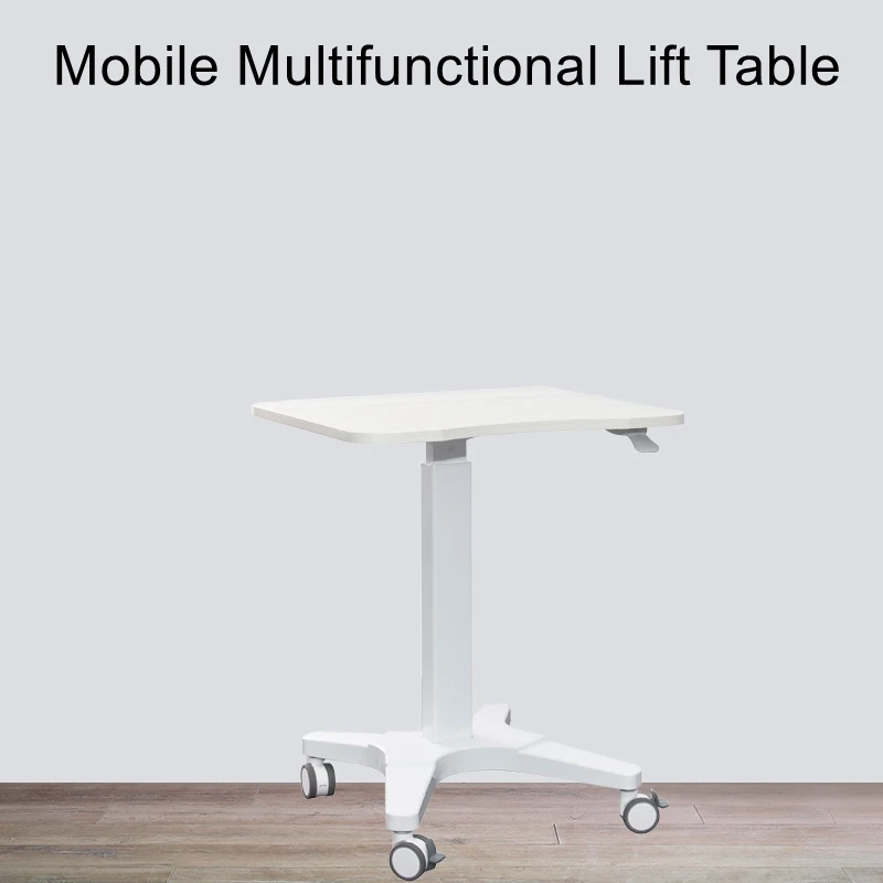 Folding podium table pneumatic lift table standing simple style automatic sofa bedside movable lazy desk