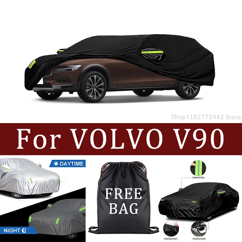 

For VOLVO V90 Outdoor Protection Full Car Covers Sunshade Waterproof Dustproof Exterior Car cover protection cars accessories