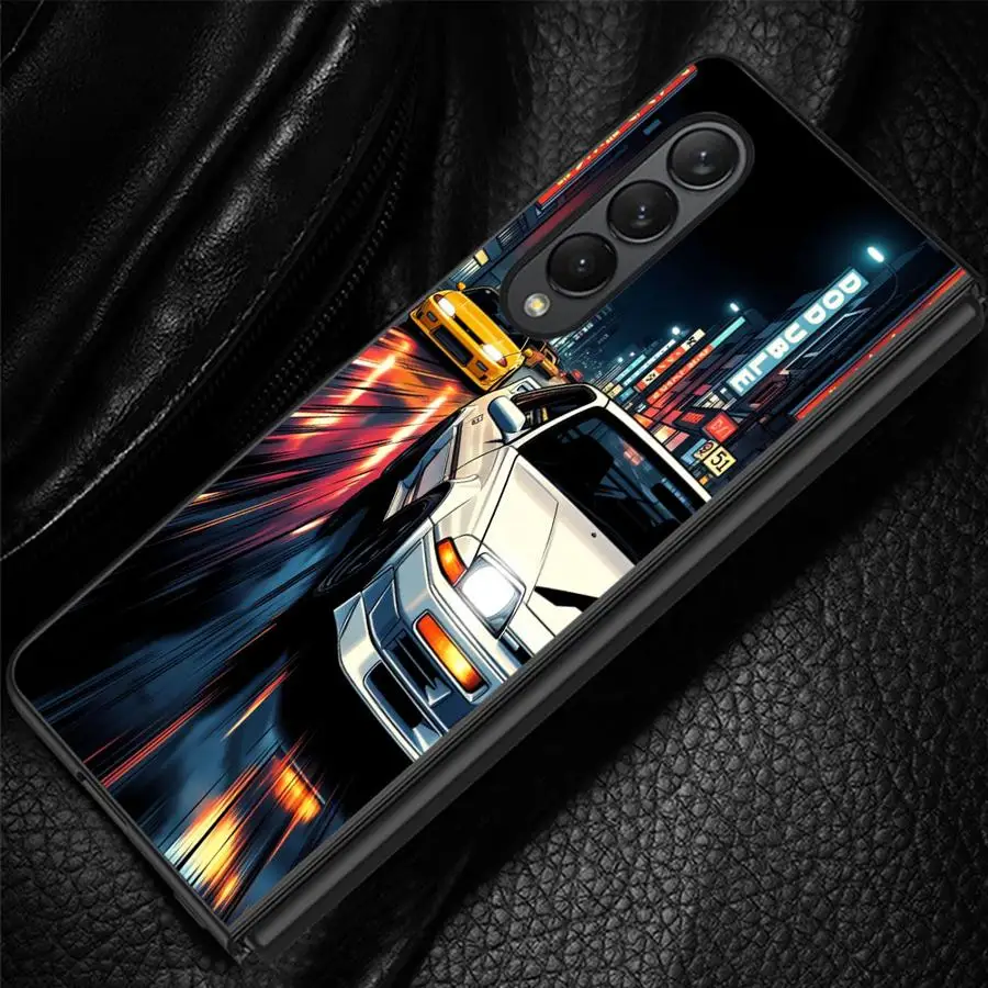 Phone Shell Funda Case for Samsung Galaxy Z Fold 8 Ultra ZFold7 ZFold4 ZFold5 Z Fold 7 6 5 4 3 ZFold6 ZFold3 Street Racing
