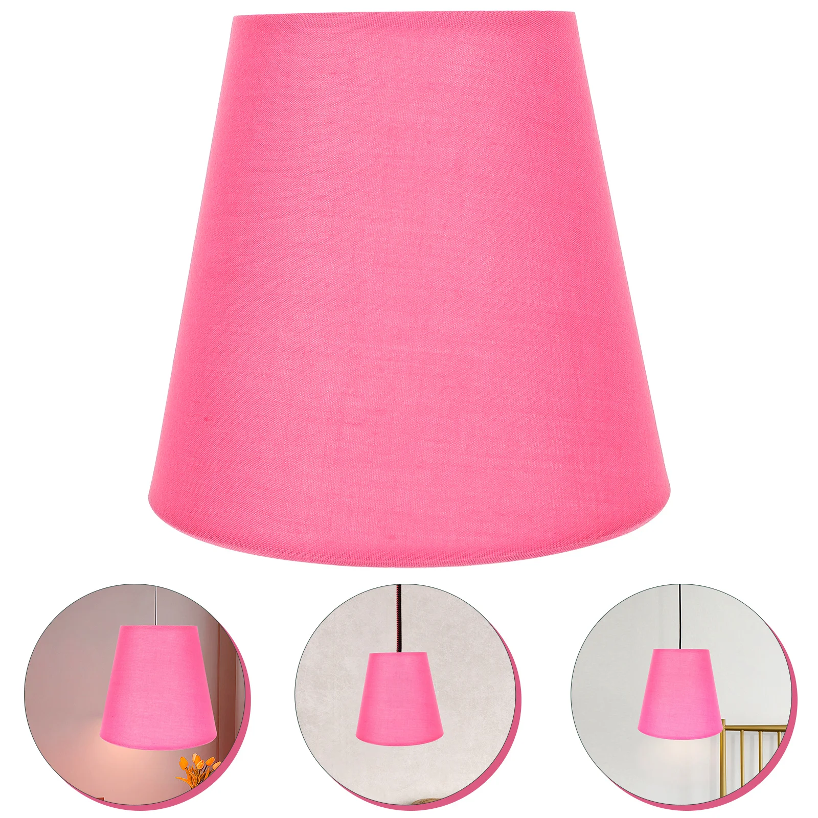 

Pleated Fabric Lampshade Small Desktop Chandelier Pink Decor Lampshades Table Bedroom Lighting