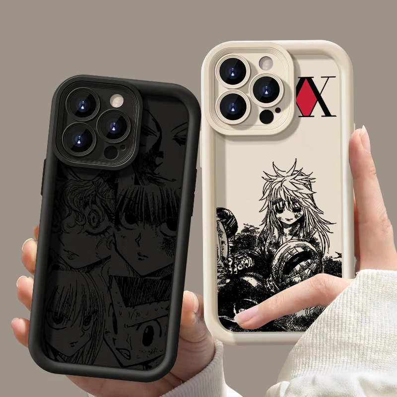 HUNTER×HUNTER Meruem For Apple iPhone 15 14 13 12 11 Mini XS XR X 8 7 Pro Max Plus Soft Eye Ladder Phone Case