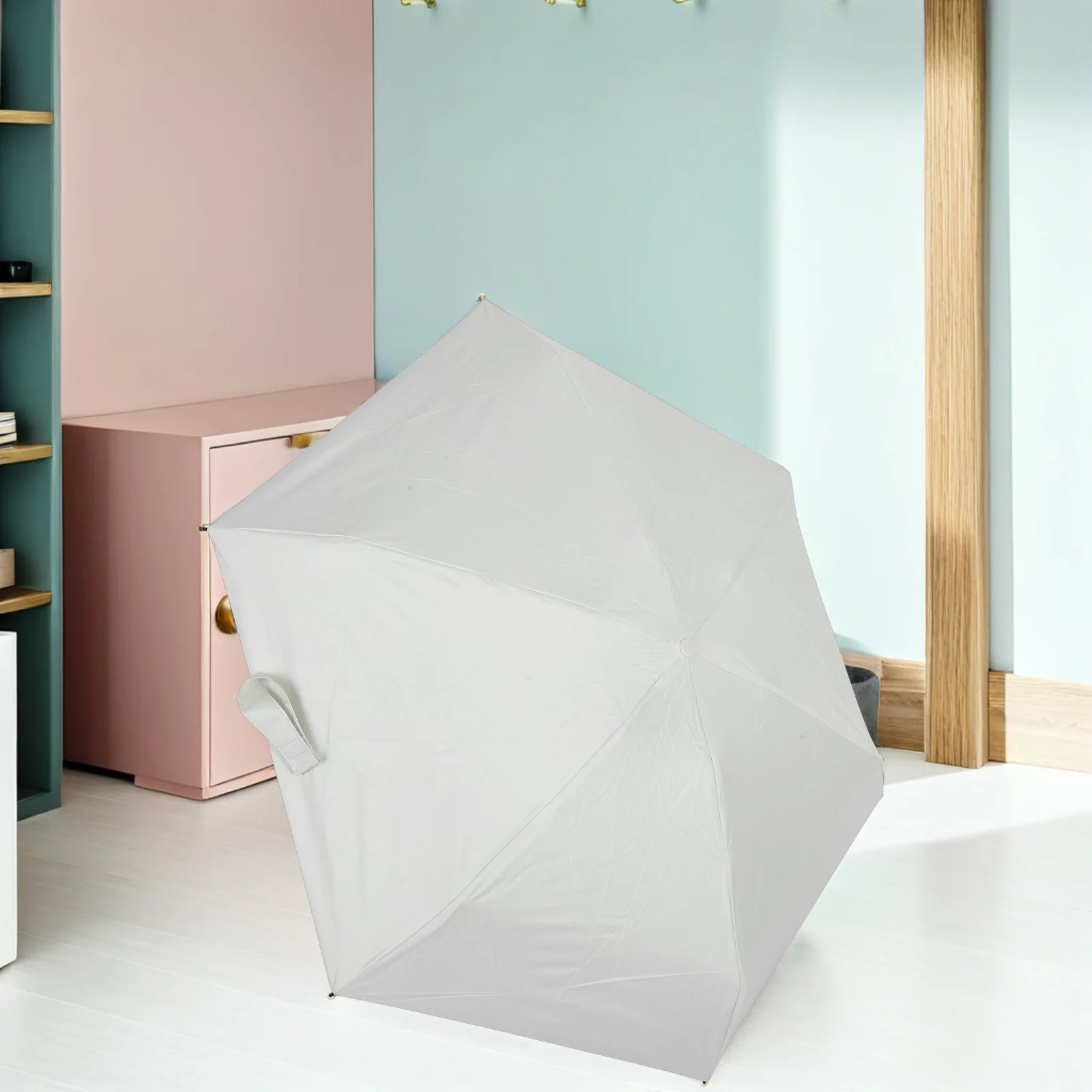 

Мини-зонт для путешествий с защитой от ультрафиолета, компактный, складной, легкий, ветрозащитный, портативный для женщин и мужчин, маленький, дождевой, двойной