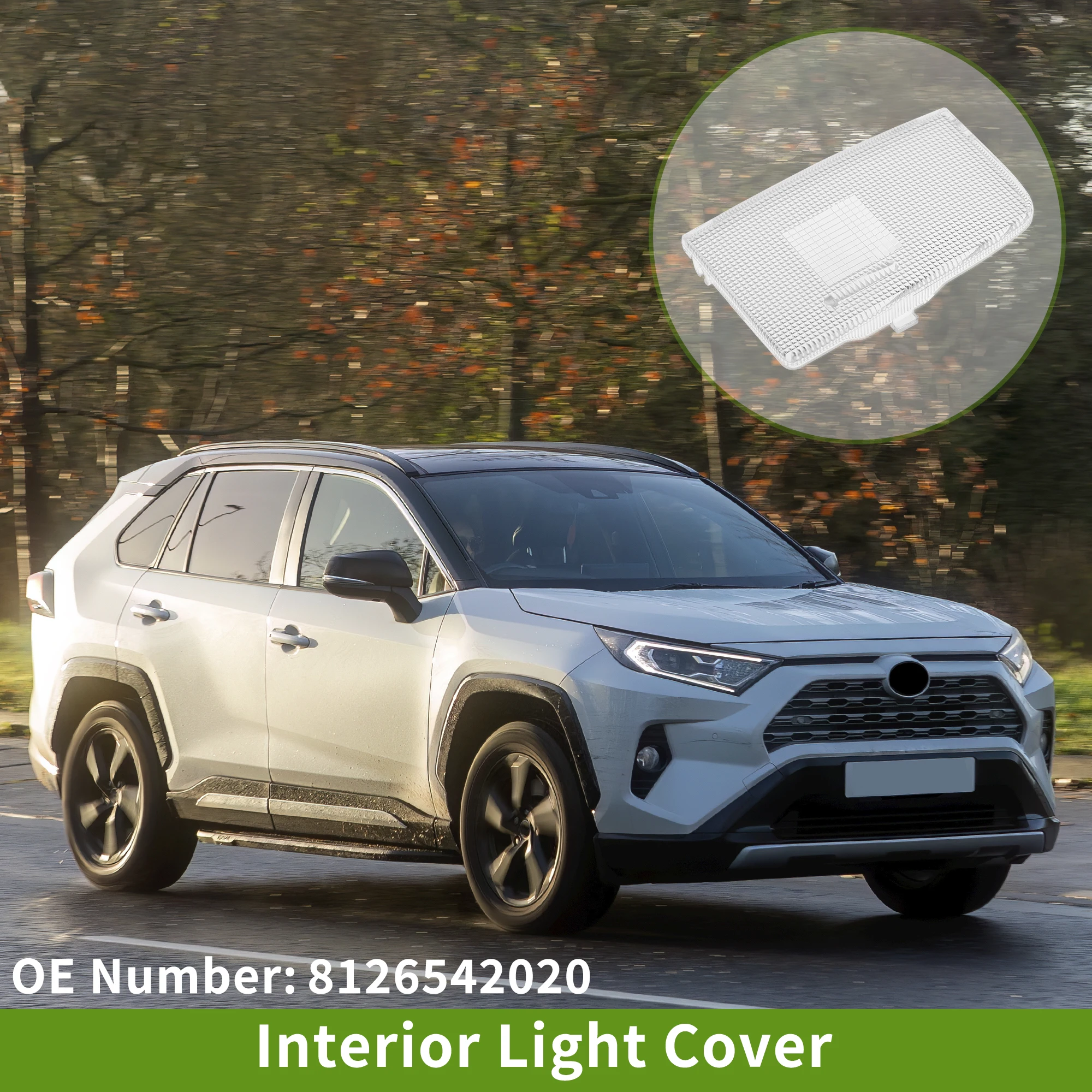 

UXCELL Interior Light Cover for Toyota RAV4 2006-2012 Clear Front Left Roof Dome Map Reading Light Cover Lamp Lens Plastic