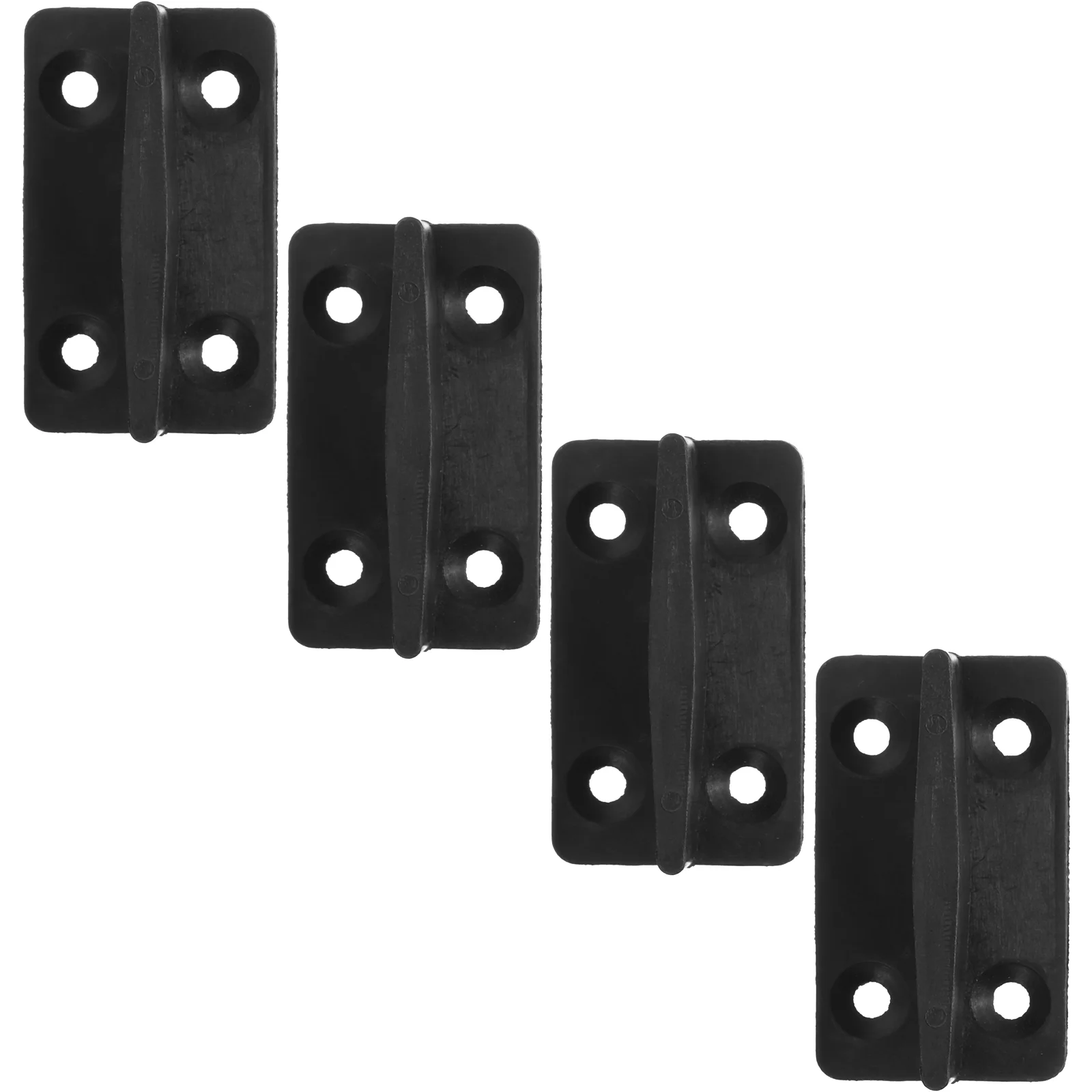 4 PCS Pulley Positioner Sliding Barn Door Bottom Floor Guide Track Stopper Pocket Closet Guides for Locator