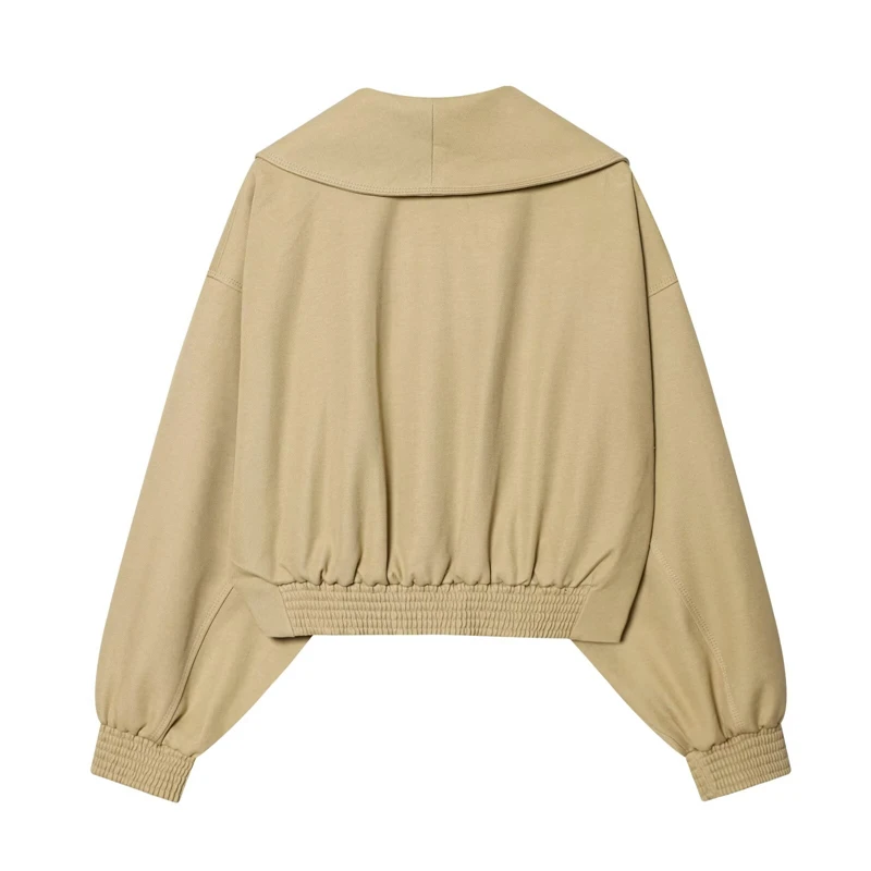 YYAHAHAS Spring New Women's Fashion Batwing Sleeve Elegant Short Jacket Fashionable Versatile Youth Holiday Street Warm Coat