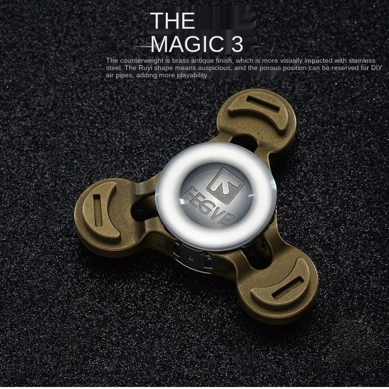 Genuine FEGVE The Magic Titanium Alloy Copper Gyro High Quality Fidget Spinner Antistress Hand Metal Ceramic Twist Adults Toy