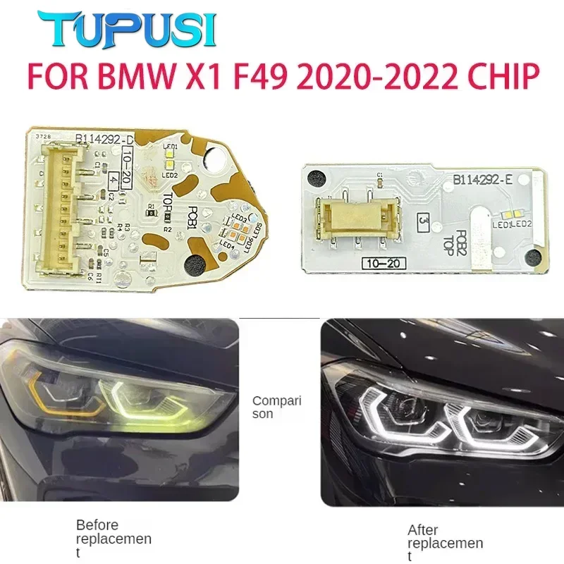 White Light for BMW X1 F49 2020-2022 Car Headlights DRL Chip Ballast Chip Circuit Board Light Source Board Fittings