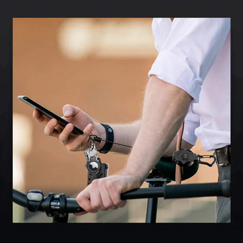 GITFOS Retractable Keychain with Phone Clip and Retractable Rope Key Ring