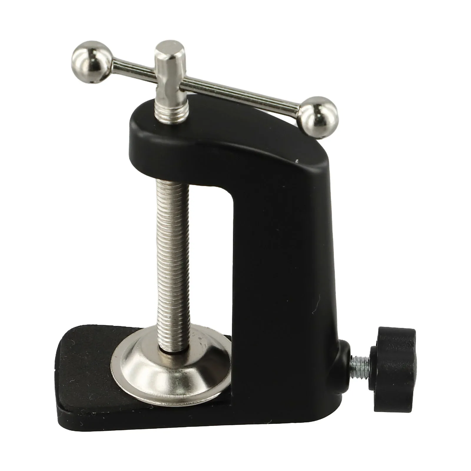C-shaped Desk Clamp Aluminum Alloy Clamp Home Office Setup Adjustable Desk Mount Stable Metal Base Scratch Protective Pad