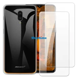 Soft Case + 2 Pack Tempered Glass Screen Protectors for Oneplus 6T, 6T McLaren Full-Body Protection
