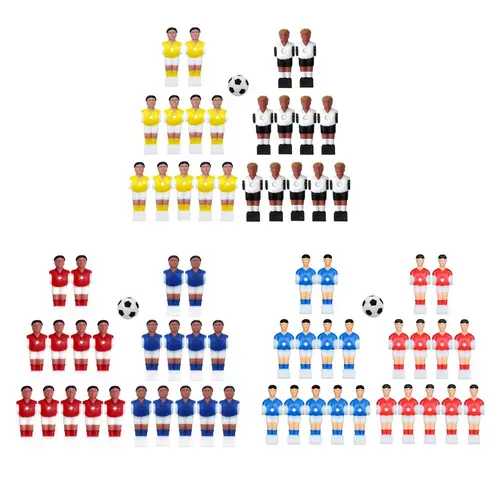 22x futbolín para hombres, mesa de fútbol, jugadores de fútbol con acceso al juego de pelota, Mini futbolín de resina para hombres, mesa de repuesto para adultos y niños